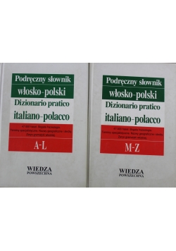Podręczny słownik polsko włoski Tom I i II