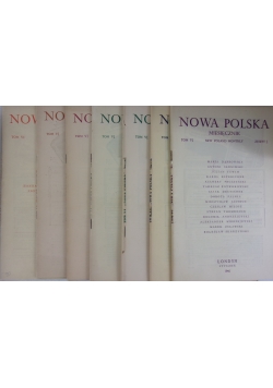 Nowa Polska miesięcznik. Zestaw 7 książek, 1946 r.