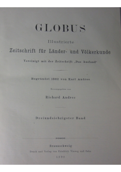 Globus, 1900 r.