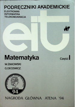 Matematyka część I