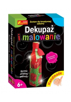 Handmade - Dekupaż i malowanie. Kolorowe tulipany