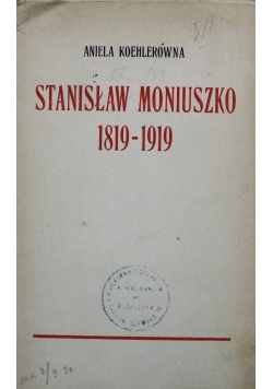 Stanisław Moniuszko 1919 r