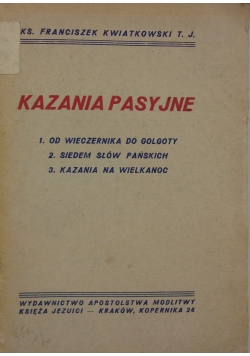 Kazania pasyjne