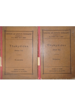 Thukydides Teil 1,2 , 1894r.
