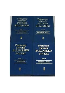 Podręczny słownik bułgarsko - polski, zestaw 4 książek