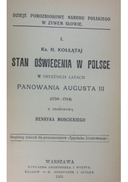 Stan oświecenia w Polsce, 1905r.