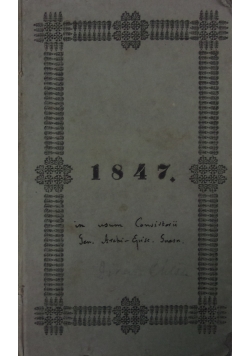 Directorium DIvini Offich Et Missarum,  1847 r.