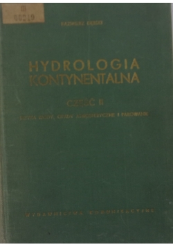 Hydrologia kontynentalna, część II