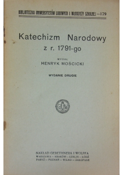 Katechizm Narodowy z r. 1791 -go. 1925 r.
