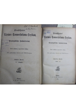 Meyers Konversations Lexikon  Zestaw 2 Książek ok 1879 r