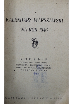 Kalendarz Warszawki na rok 1946