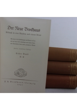 Der Neue Brockhaus. Zestaw 4 książek, ok 1942 r.