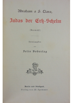 Judas der Erk-Schelm, 1883 r.