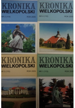 Kronika wielkopolski, nr 1, 2 , 3 i 4, zestaw czterech książek