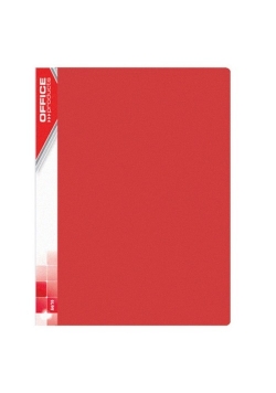 Teczka ofertowa OFFICE PRODUCTS, PP, A4 40 koszulek czerwona