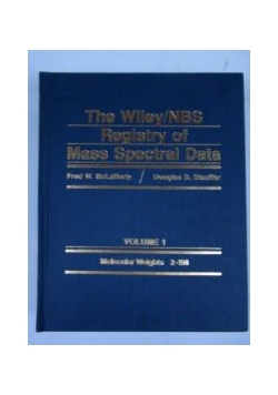 The Wiley/NBS Registry of Mass Spectral Data, Vol. I