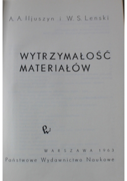 Wytrzymałość materiałów
