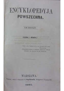 Encyklopedyja Powszechna t10, reprint z  1862r.