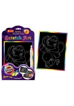 Scratch Art. Tęczowa seria - Słoń