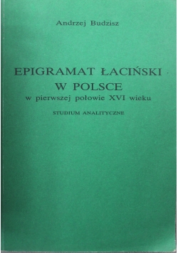 Epigramat łaciński w Polsce