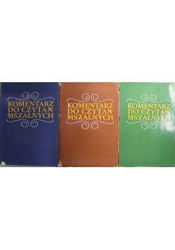 Komentarz do czytań mszalnych Tom A do C