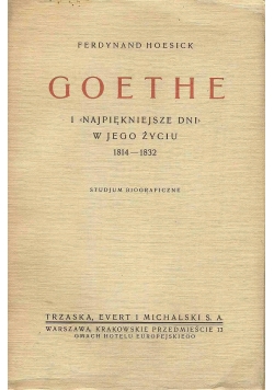 Goethe, 1931r.