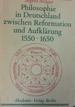 philosophie in deutschland zwischen Reformation und Aufklarung