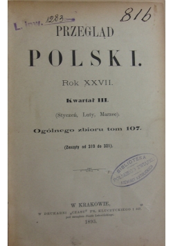 Przegląd Polski, 1893r.