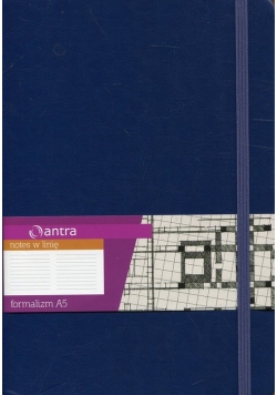 Notes A5 w linie Formalizm granatowy