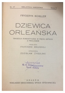 Dziewica Orleańska, 1928r.