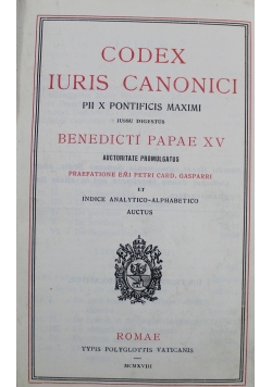 Codex Iuris Canonici 1918 r.