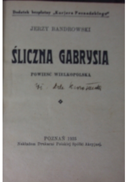 Śliczna Gabrysia, 1935r.