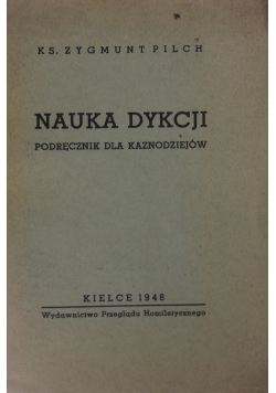 Nauka dykcji, 1946 r.