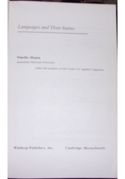Languages and Their Status