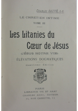 Les Litanies du Coeur de Jesus,1907r.