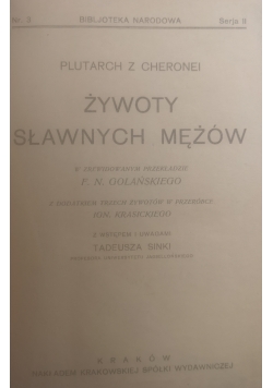 Żywoty sławnych mężów, 1921 r.