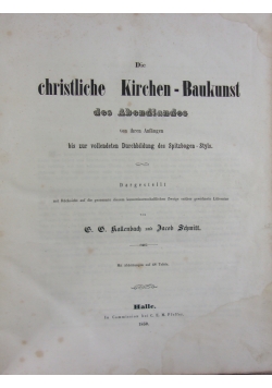 Christliche Kirchen-Baukunst,1850r.