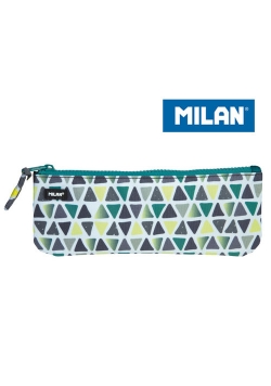 Piórnik Milan płaski mały GEO zielony
