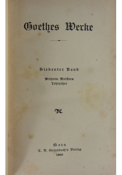 Doethes Werke 1895 r