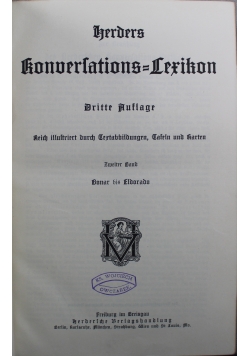 Herders Konversations Lexikon Tom II 1903r.