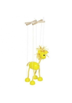 Drewniana marionetka Lew