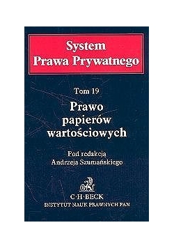 Tom 19 - Prawo papierów wartościowych