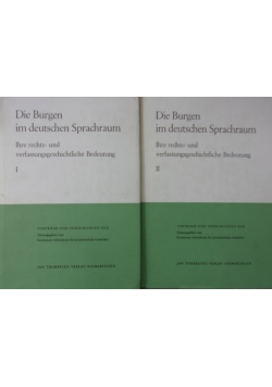 Die Burgen im deutschen Sprachraum. Zestaw 2 książek