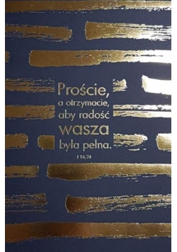 Mój dziennik - złocony granatowy - Proście...