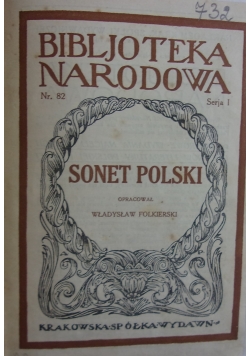 Sonet polski  1925 r.