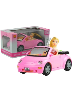 Auto Dla Lalki Cabrio z Dźwiękiem + Lalka