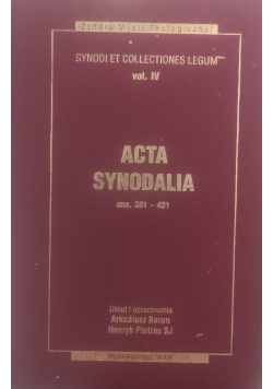 Dokumenty synodów od 381 do 431 roku, vol. IV