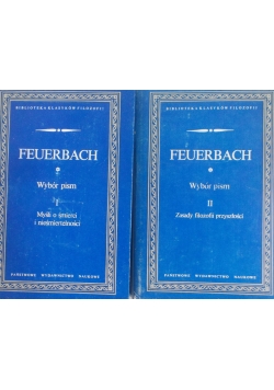 Feuerbach, Wybór pism I-II