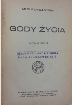 Gody życia, 1902 r.