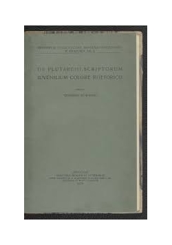 De plutarchi scriptorum iuvenilium colore rhetorico, 1918r.
